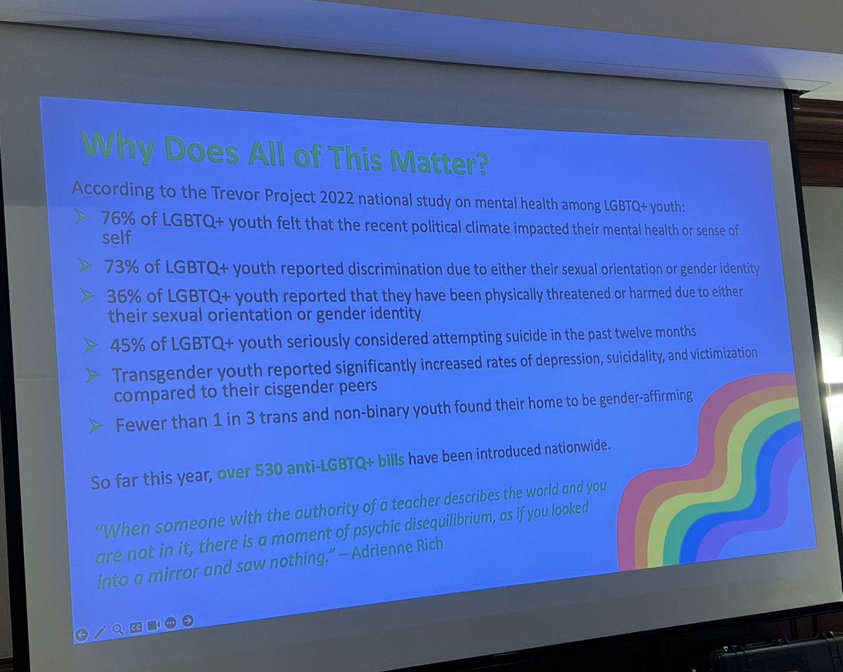 DoraLeland's tweet photo. Safe Zones training- why it matters… 🌈 Thank you @bethanygizzi for leading us today. @nysut @NYSUTStreasurer @WayneWhiteNYSUT #ManyThreadsNYSUT https://t.co/gVEeeUbRXd