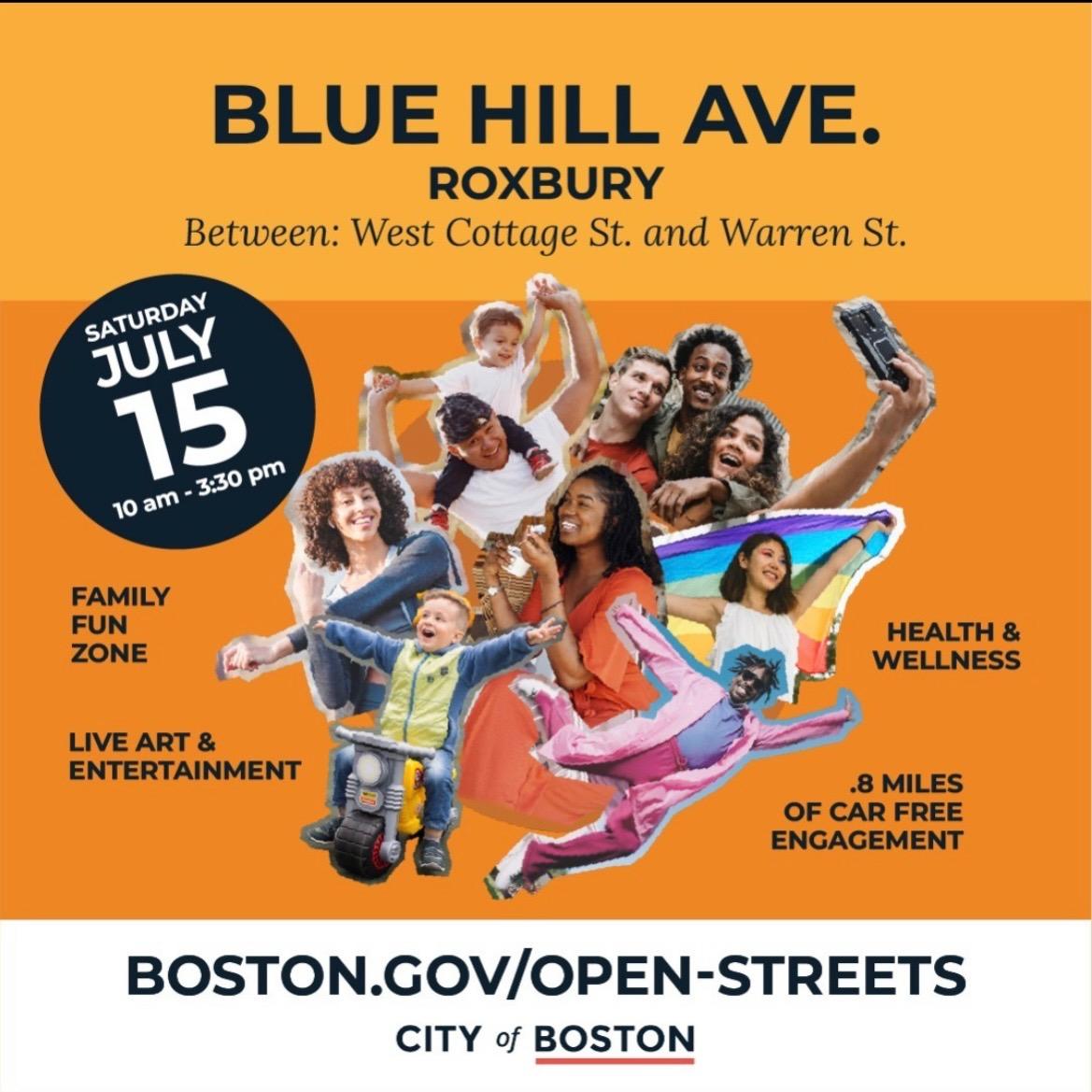 Onscapeverdean's tweet photo. Open streets Blue Hill is on this Saturday! Come out and have some fun with the fam in our beloved Roxbury neighborhood with so much engagement to offer! Stay tuned for future Open Street dates coming up at

 https://t.co/SYTvrE9YZi https://t.co/y2oRfI2e8q