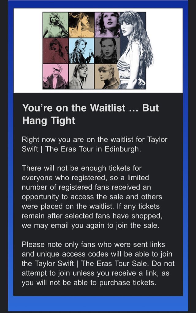 these two emails being a day apart makes me laugh 😭 #TaylorSwiftErasTour