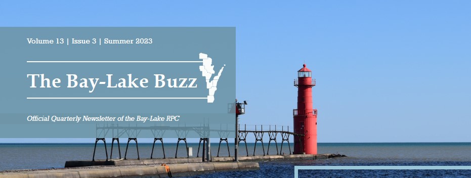 BLRPC's tweet photo. Fresh off the press, The Bay-Lake Buzz summer edition newsletter is now available! Find out the latest activities of the Commission, recently published documents, and over two full pages of upcoming funding opportunities. https://t.co/AaxxmAo6kL https://t.co/0VWUzbzNSC