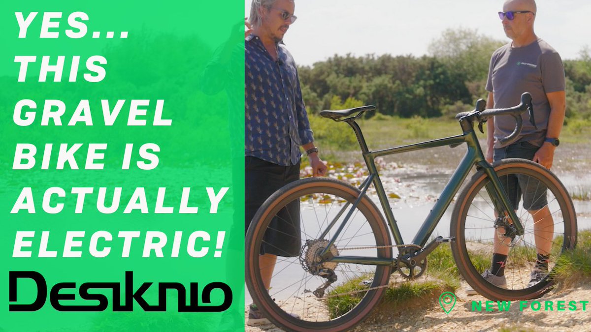 Need something to cheer you up on a wet and miserable day? The answer… this Desiknio X20 Gravel. Check out our full review with our new Fully Charged New Forest Partner and gravel expert, Steve Kitchin. youtube.com/watch?v=1O3ys9…