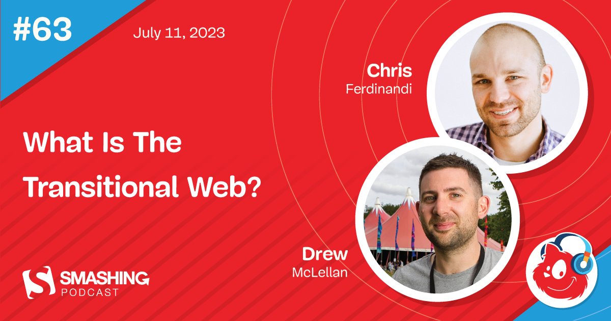 KuikDigital's tweet photo. Smashing Podcast Episode 63 With Chris Ferdinandi: What Is The Transitional Web?.
 In this episode of The Smashing Podcast, we’re talking about The Transitional Web. What is it, and how does it describe the technologies we’re using? Drew McLellan talks  https://t.co/PTp8UkvKmm https://t.co/yKJakACXbF