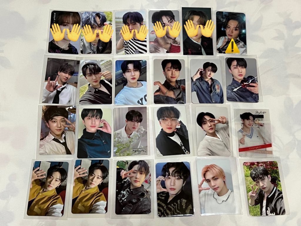 neen0920's tweet photo. straykidsスキズ　トレカ　交換　特典

【譲】画像1.2.3枚目
【求】フィリックス 、ヒョンジン

5star、会場限定トレカなど求めております！
※特典は特典との交換優先🙇‍♀️

お気軽にお声掛けくださいませ🌷
纏め交換優先
バンチャン、リノ、チャンビン、ハン、スンミン、アイエン https://t.co/b9k1AXywfi