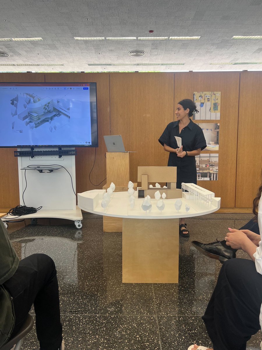 We just finished our summer semester mid-reviews for ARC 503 taught by Gideon schwartzman. Mariah and Nick have been hard a work designing Library+, a public library and affordable housing project. Thank you to our fantastic guest critics Lindsey Krug and Michal Orzanowski!
