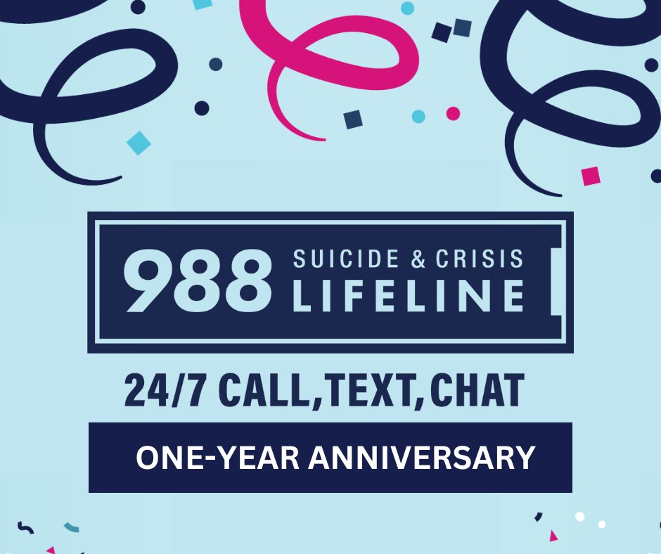 “We are proud of the work the 988 Wisconsin Lifeline team has done over the last year to provide hope, help, and support for tens of thousands of Wisconsinites experiencing mental and behavioral health challenges." <a href="/GovEvers/">Governor Tony Evers</a> joins #DHSWI in celebrating one year of 988. (1/2)