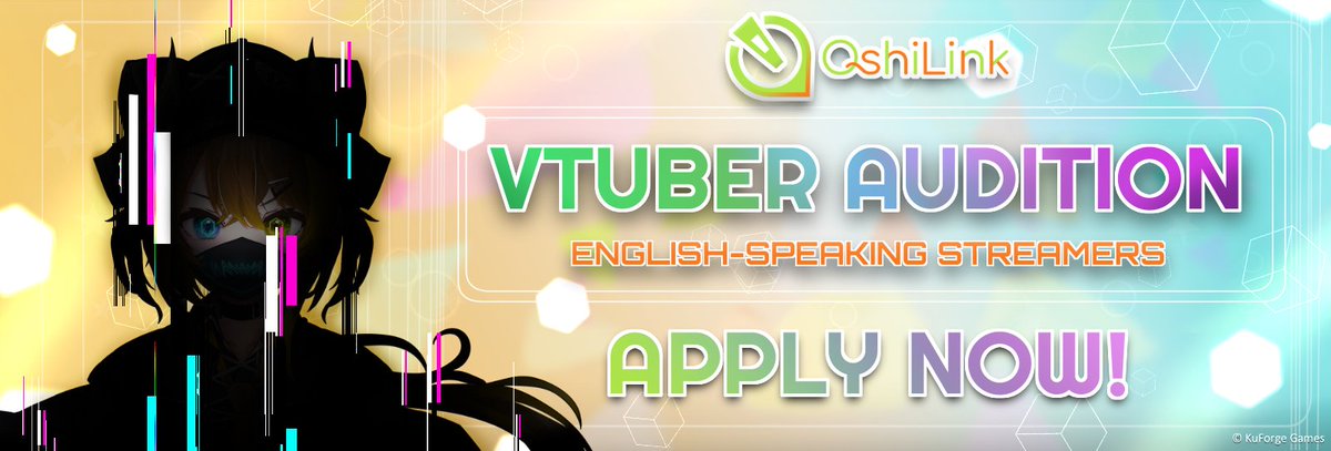 【#OSHILINK VTuber Auditions 】
VTuber auditions for the 1st generation of English speaking streamers is now OPEN!
⭐️Apply now!

⌛️Application deadline:
September 30 (Sat), 23:59 PDT 

📰More details:
oshilink.com

🗒️Application form:
forms.gle/cMLpvj9eUTpJNc…