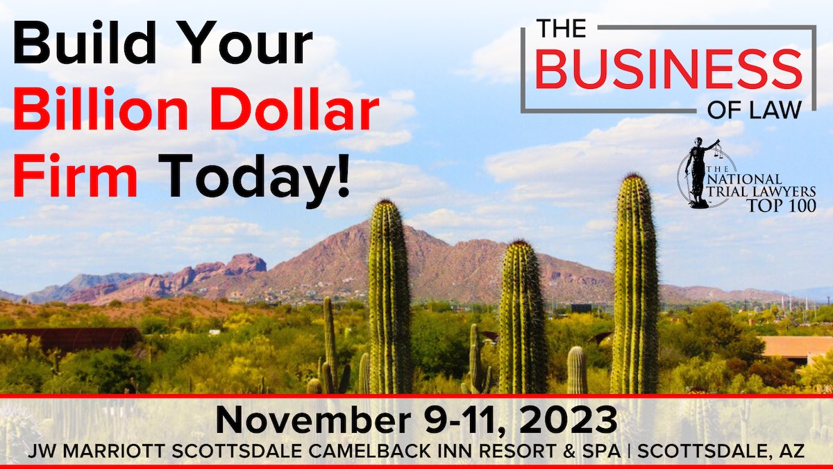 Thank you @the_national_trial_lawyers. Arizona in the fall sounds like a nice work-cation getaway all the name of “good business.” #businessoflaw