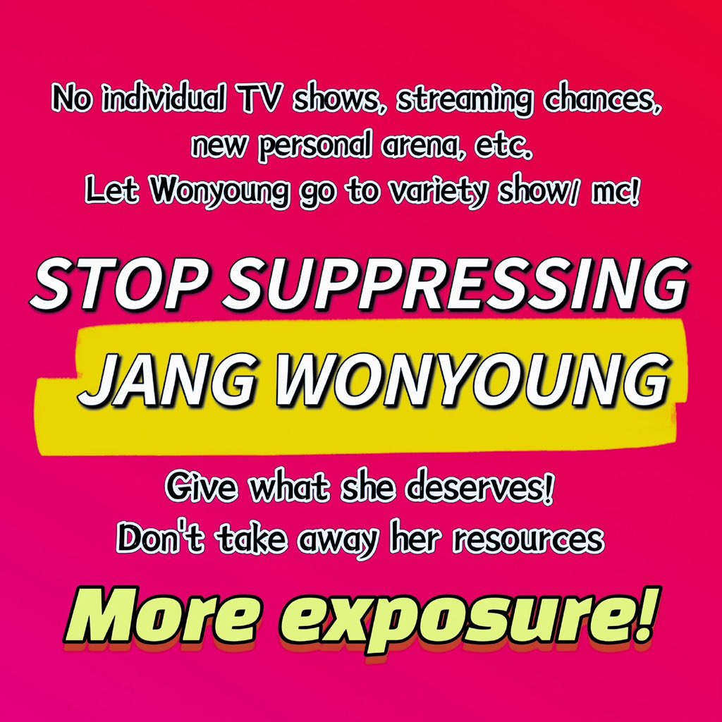 zz37641593's tweet photo. Stop treating fans like fools!  You all know how many personal activities for WONYOUNG has been blocked! @STARSHIPent #Wonyoung_BetterTreatment #스타쉽은_장원영을_보호하라 https://t.co/SpgZexT3SY