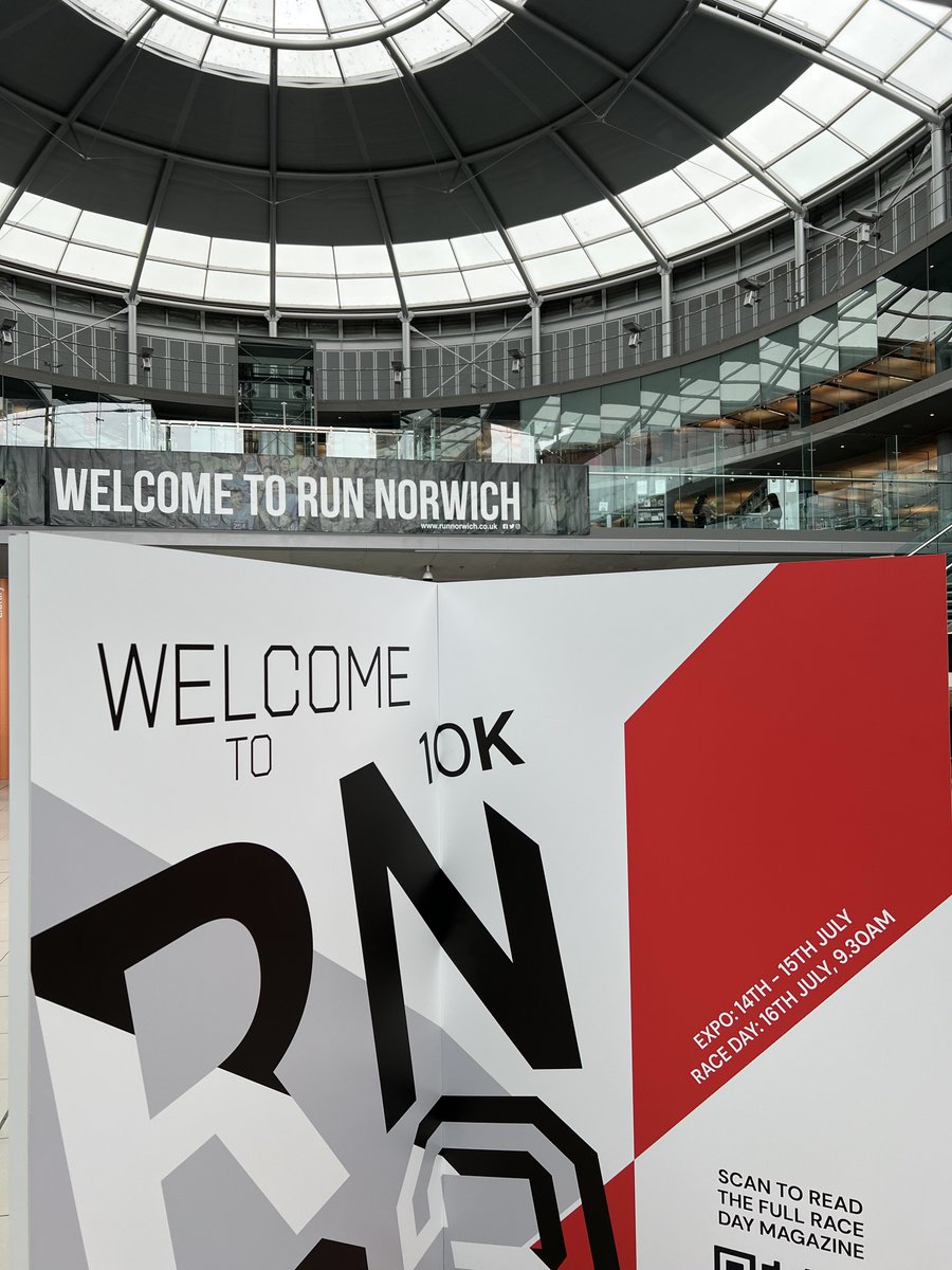It’s all very exciting in <a href="/TheForumNorwich/">The Forum Norwich</a> at the moment as everyone gets ready for <a href="/runnorwich/">Run Norwich</a>! Good luck to everyone taking part, including some of our staff members 🏃‍♀️💨