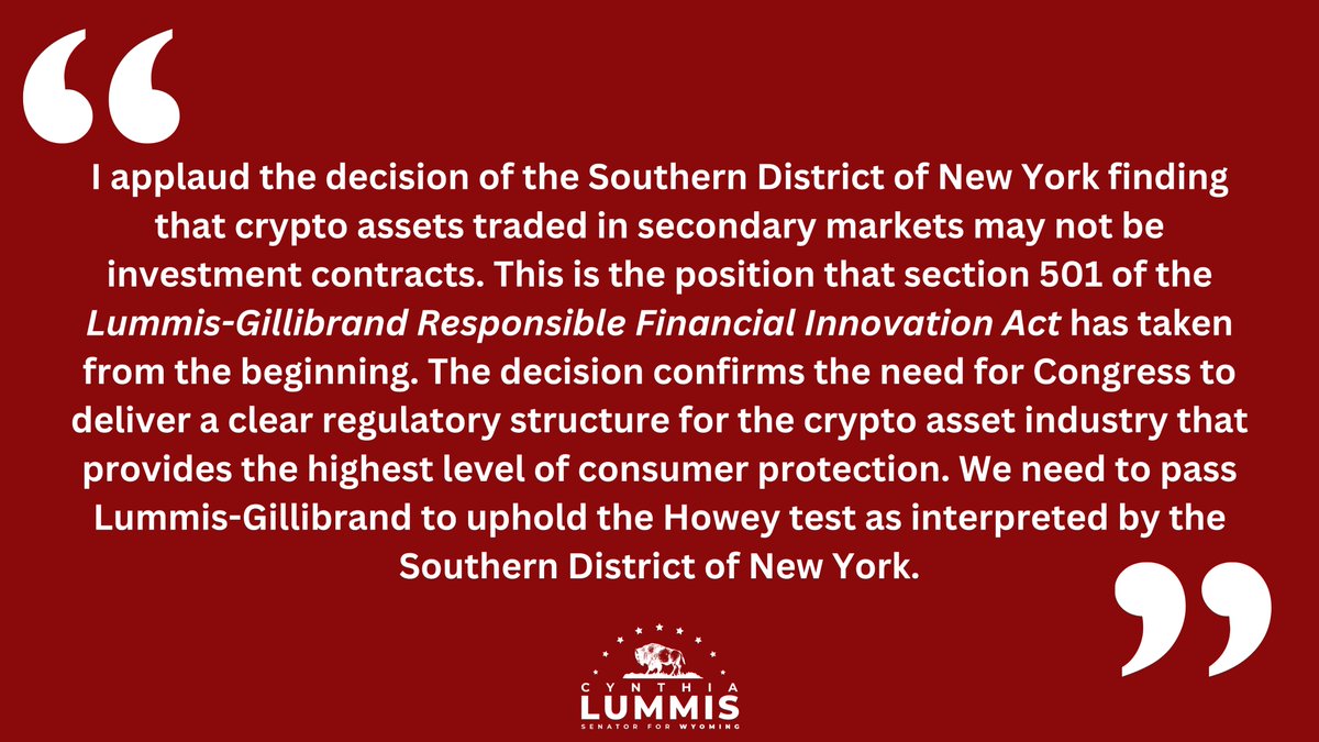 Senator Cynthia Lummis tweet media