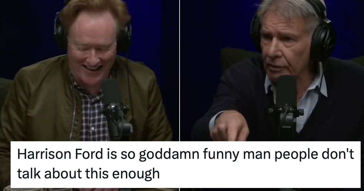 Harrison Ford mocking Conan O’Brien’s comedy basic research is 56 seconds very well spent https://t.co/vMPmuusCiO https://t.co/GicLujg0nR