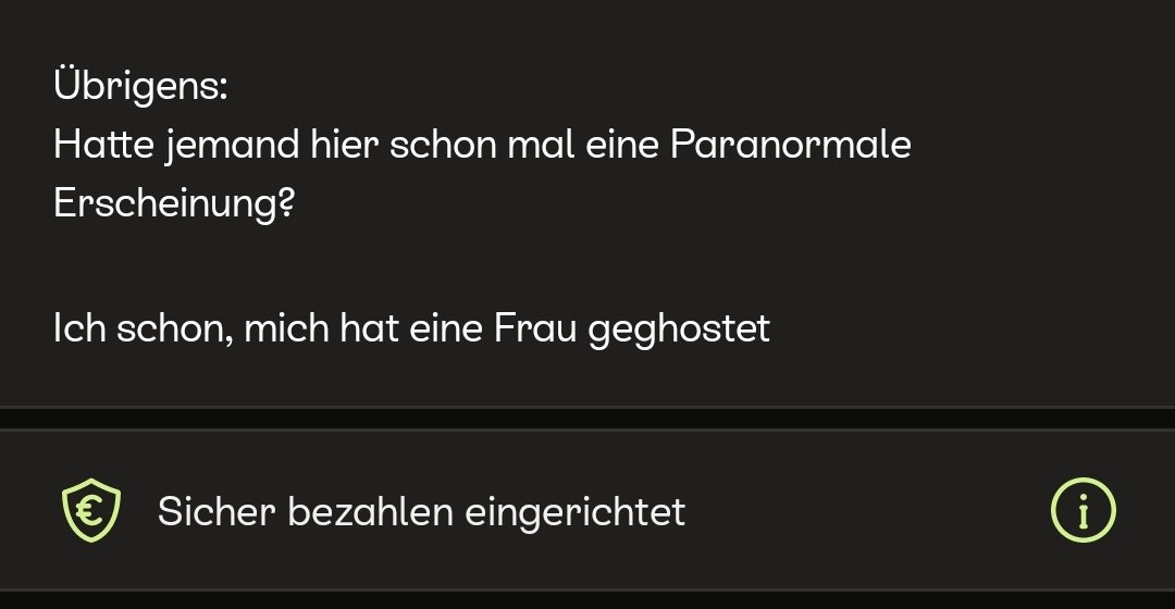 Hatte ernsthafte Kaufabsichten bei kleinanzeigen, aber dann stand da in der Produktbeschreibung völlig willkürlich so'n schlechter Witz. Ich glaub, ich packs nicht...