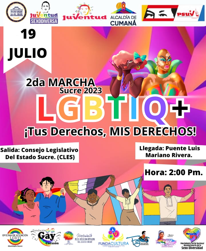 TODO LISTO...
Por 2da vez hemos pospuesto la Marcha del Orgullo LGBTIQ+ del Estado, ya que por motivos ajenos a nuestra voluntad y por agitaciones políticas decidimos por última vez posponer la marcha para este Miercoles 19/07 a las 2:00 pm 
¡AHORA SI! 
NOS VEMOS EL MIERCOLES.🏳️‍🌈