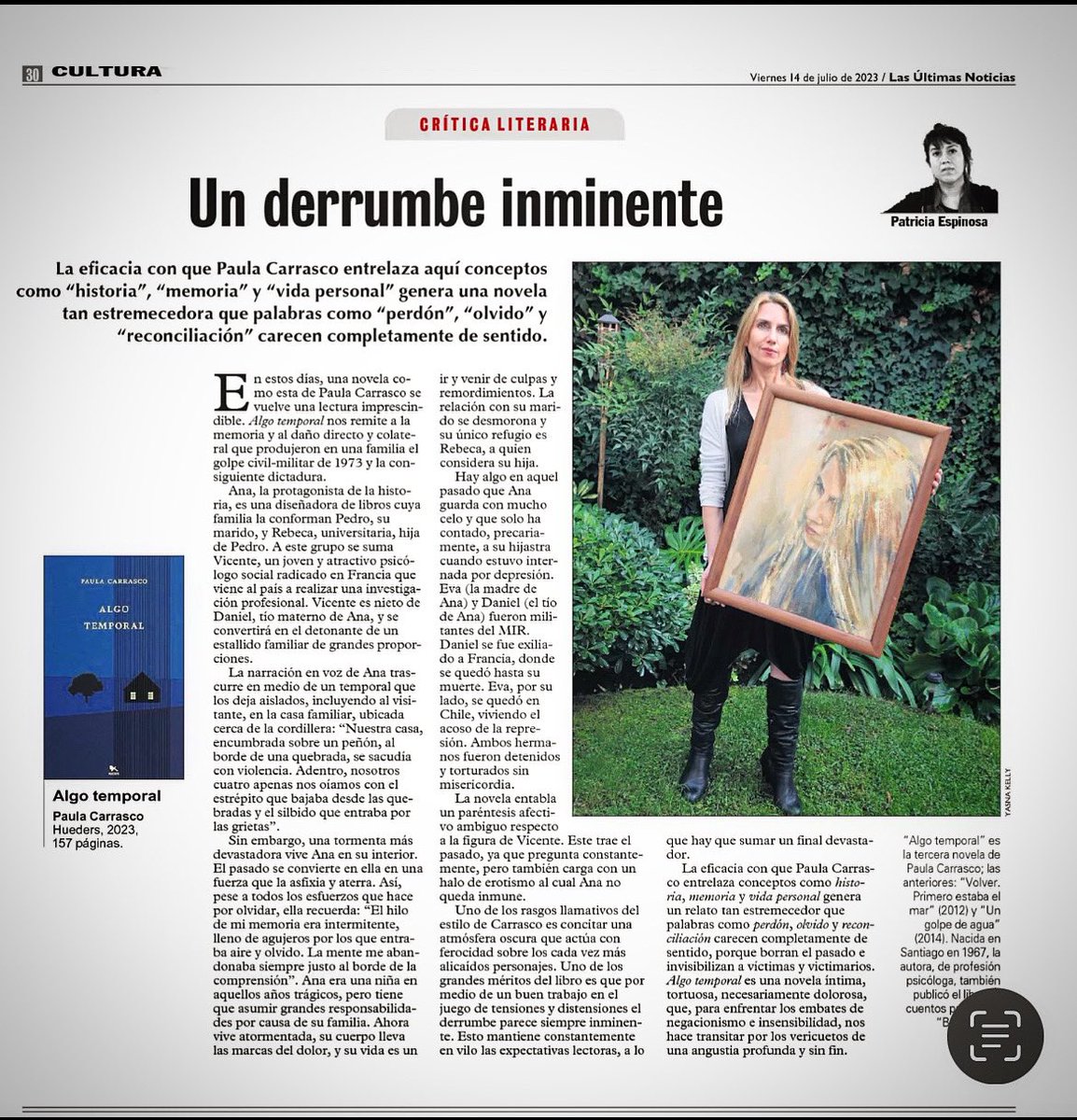 Paula Carrasco (@paulacarras) on Twitter photo Les comparto “Un derrumbe inminente” la crítica de Patricia Espinosa a “Algo temporal” <a href="/HuedersHueders/">Editorial Hueders</a> <a href="/lun/">Las Últimas Noticias</a> Les comparto “Un derrumbe inminente” la crítica de Patricia Espinosa a “Algo temporal” <a href="/HuedersHueders/">Editorial Hueders</a> <a href="/lun/">Las Últimas Noticias</a>