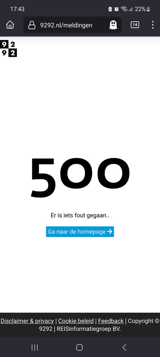 hestervdschaaf's tweet photo. @NS_online @sharonSTIK Kunnen jullie de meldingen op ov9292 ook fixen? https://t.co/6FQzbl4Wk5