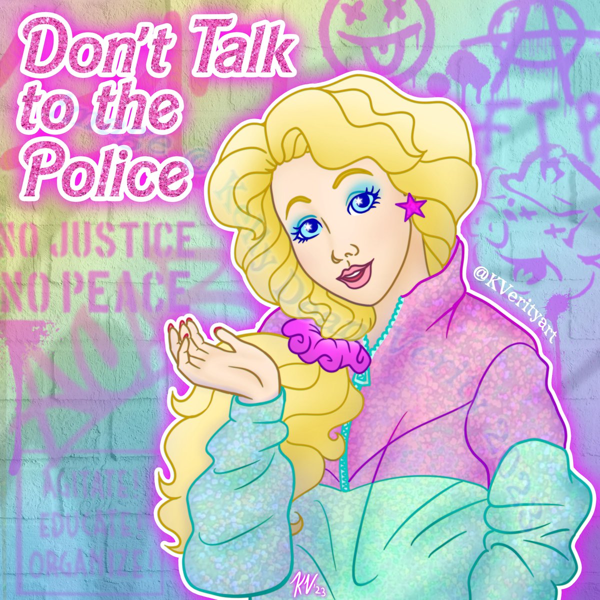 Kverityart's tweet photo. #donttalktocops #donttalktothepolice #Barbie #Barbiecore #barbiecoreaesthetic #barbie90s #BarbieMovie https://t.co/nPz4Ky1xo8