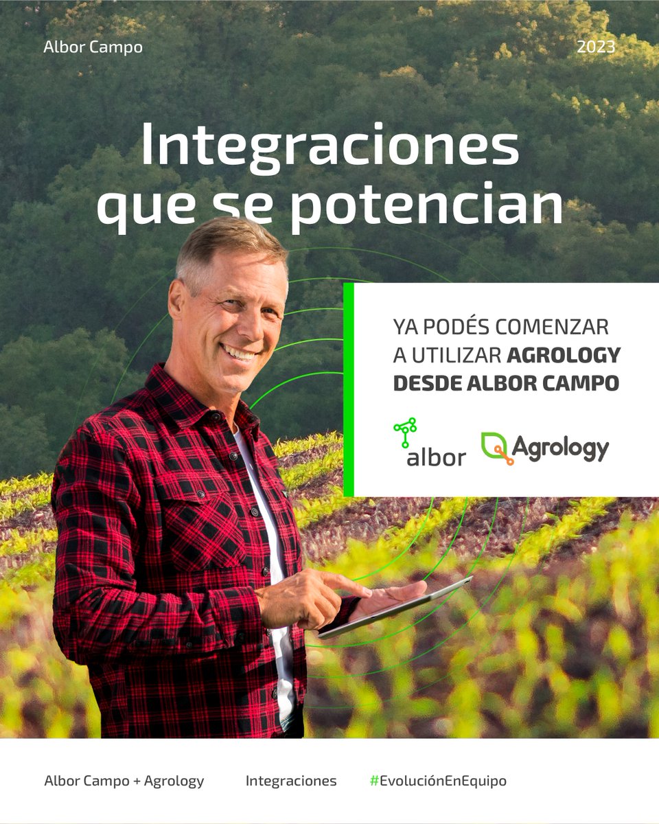 Albor_agro's tweet image. ¿Sabías qué si sos cliente de Albor Campo tenés acceso gratuito a @agrologyagro ? 👨‍🌾
Si aún no abriste tu cuenta de Agrology contactanos a traves del portal de soporte, es fácil y gratuito.

#SomosAlbor #softwaredegestión