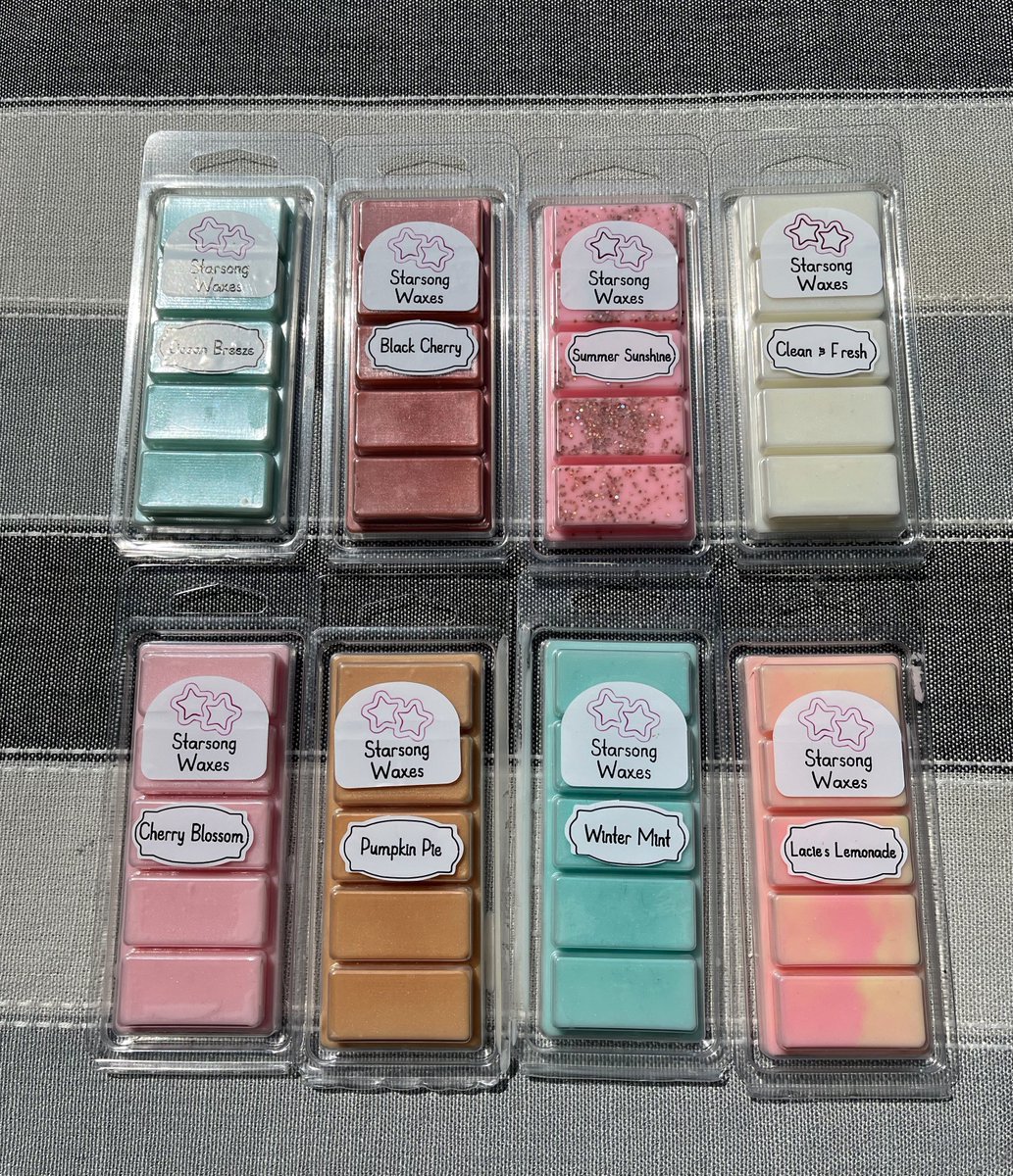 StarsongWaxes's tweet image. New packaging! Same great scents. Oh, but are there TWO new scents? Yes, there are! They'll be available on my Etsy soon.