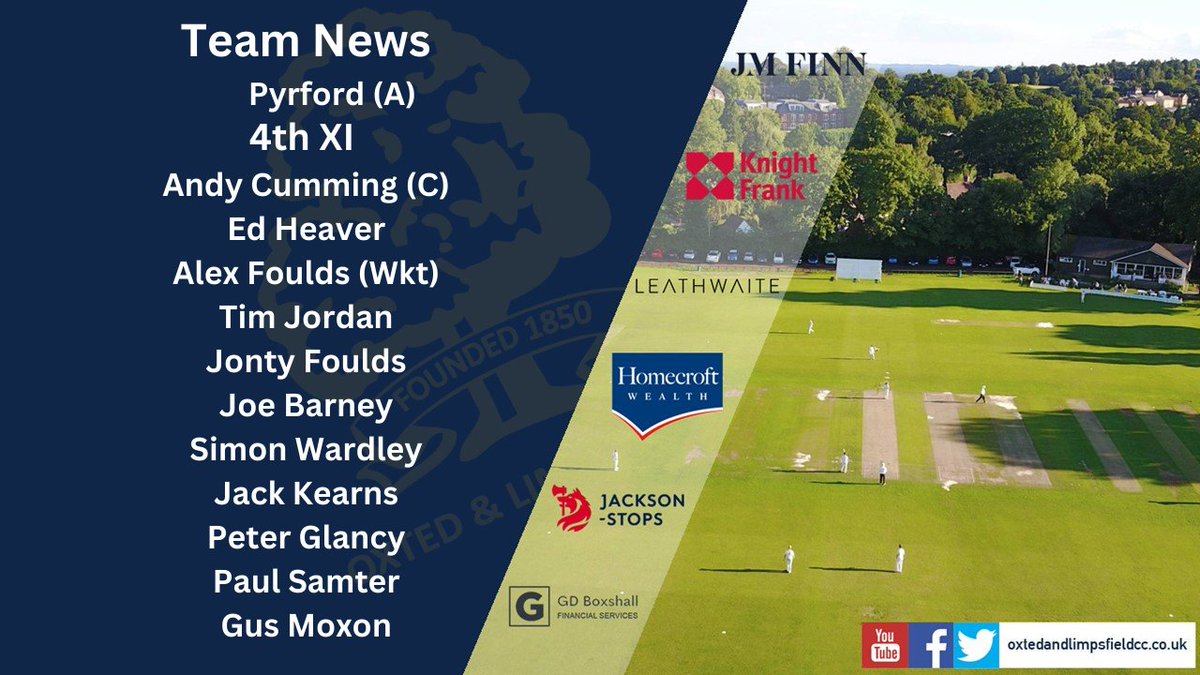 Oxted&LimpsfieldCC (@olcc_) on Twitter photo !Team News!
1s host <a href="/ohacricket/">Old Hamptonians CC</a> at Master Park
2s travel to <a href="/chipscricket/">ChipsteadCricket</a>
3s play Ewell at Grub Street
4s face Pyrford
#UptheOs !Team News!
1s host <a href="/ohacricket/">Old Hamptonians CC</a> at Master Park
2s travel to <a href="/chipscricket/">ChipsteadCricket</a>
3s play Ewell at Grub Street
4s face Pyrford
#UptheOs