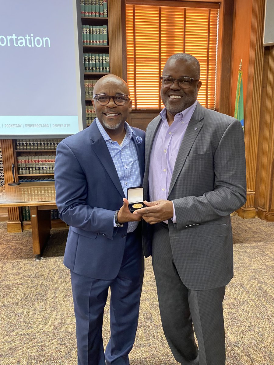 On Wednesday, our President and Executive Vice President of the <a href="/DenChamber/">Denver Metro Chamber of Commerce</a>, Jerome Davis was one of four individuals selected to receive the City and County Denver’s coveted Mayoral Gold Challenge Coin. Congratulations, Jerome!