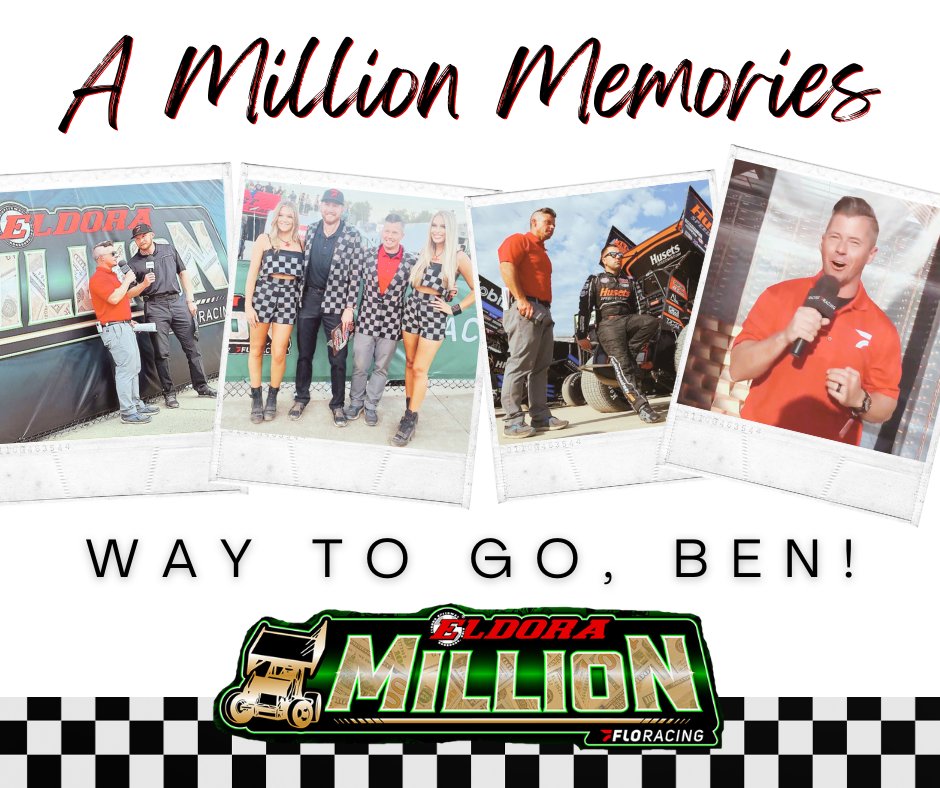 I have to brag on <a href="/msrmafia/">Racing</a>. Not many people get to see what it takes to be a "good announcer." He has spent almost every day for the past few months researching and studying the field for the <a href="/EldoraSpeedway/">ELDORA SPEEDWAY</a> sprint car Million. And the last 2 nights it PAID OFF! #ProudWife