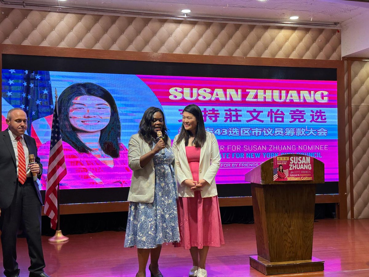AMBichotte's tweet photo. Proud to endorse @susanzhuangnyc for #election for #CD43!
Susan is the 1st Asian-American Democratic nominee for @NYCCouncil in #Brooklyn.
She's an ardent community activist & public servant with 10+ years of experience, who will build bridges across our diverse communities. https://t.co/WF59uKO4e2