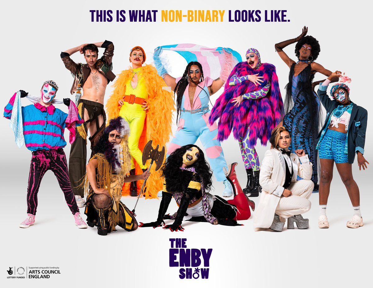 This is what non-binary looks like ⚠️ 

We are proud to be focussed on platforming non-binary and trans live performers through magical curated cabaret shows ✨ ⚧️ ✨ 

#NonbinaryAwarenessDay