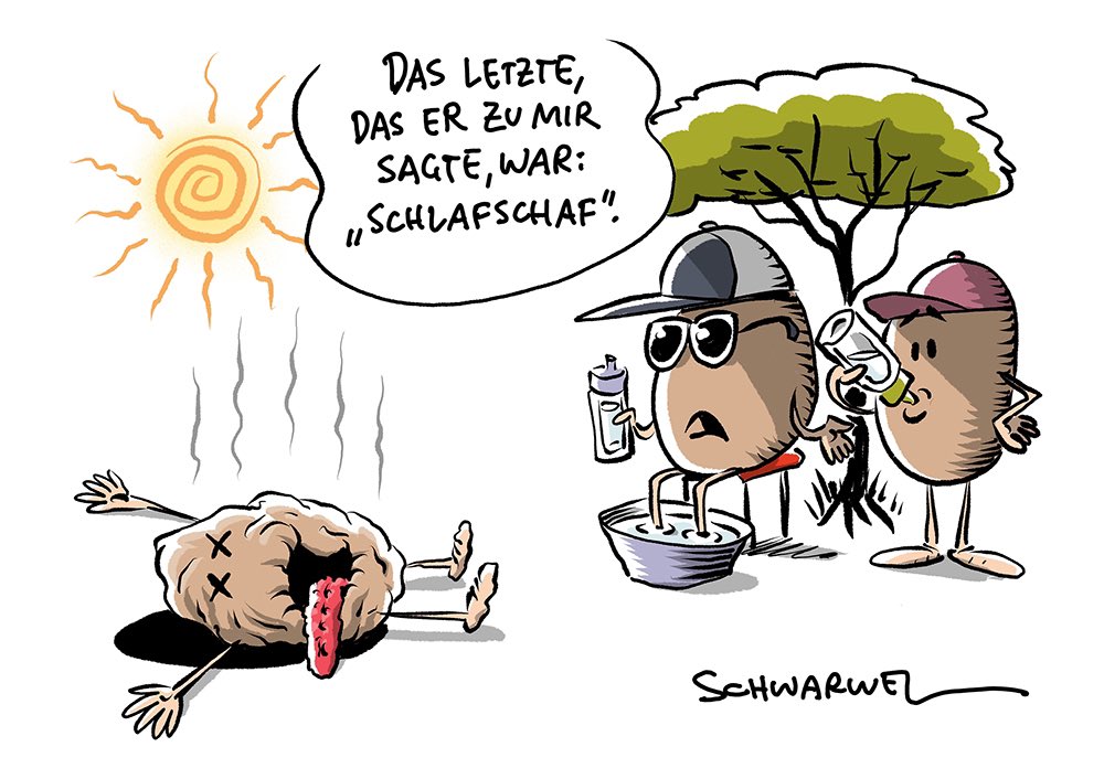 „Lauterbach: „Hitzeschutz ist Lebensschutz.“
Twitter-Hater laufen Sturm“
#hitze #Lauterbach #klimawandel #schwarwel