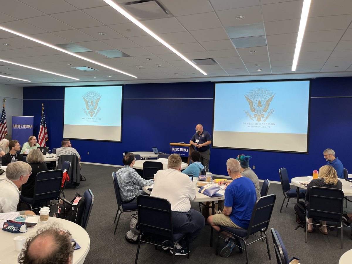 Our final presentation of the Teacher Conference comes from the Education staff at the <a href="/PresBenHarrison/">Benjamin Harrison Presidential Site</a>! We are pleased to welcome them to the Conference for the first time! #HSTteach2023