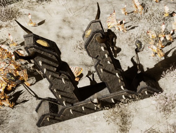 DevBits: A savage sun altar that is used for initiating battles at the Ancient Arena in our indie, isometric ActionRPG that is under development.

[ #hackandslash | #ARPG | #ActionRPG ]