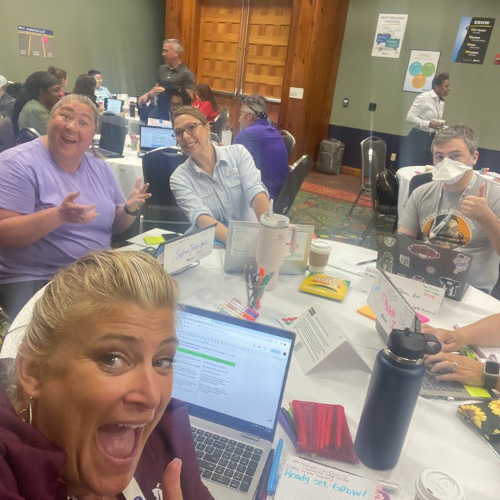 rebeccallazarou's tweet photo. I am learning the power of relational capacity and impact on college and career readiness! #AVIDSI2023 #AVID4possibility #imaginewhatispossible https://t.co/lanfdvtC5U
