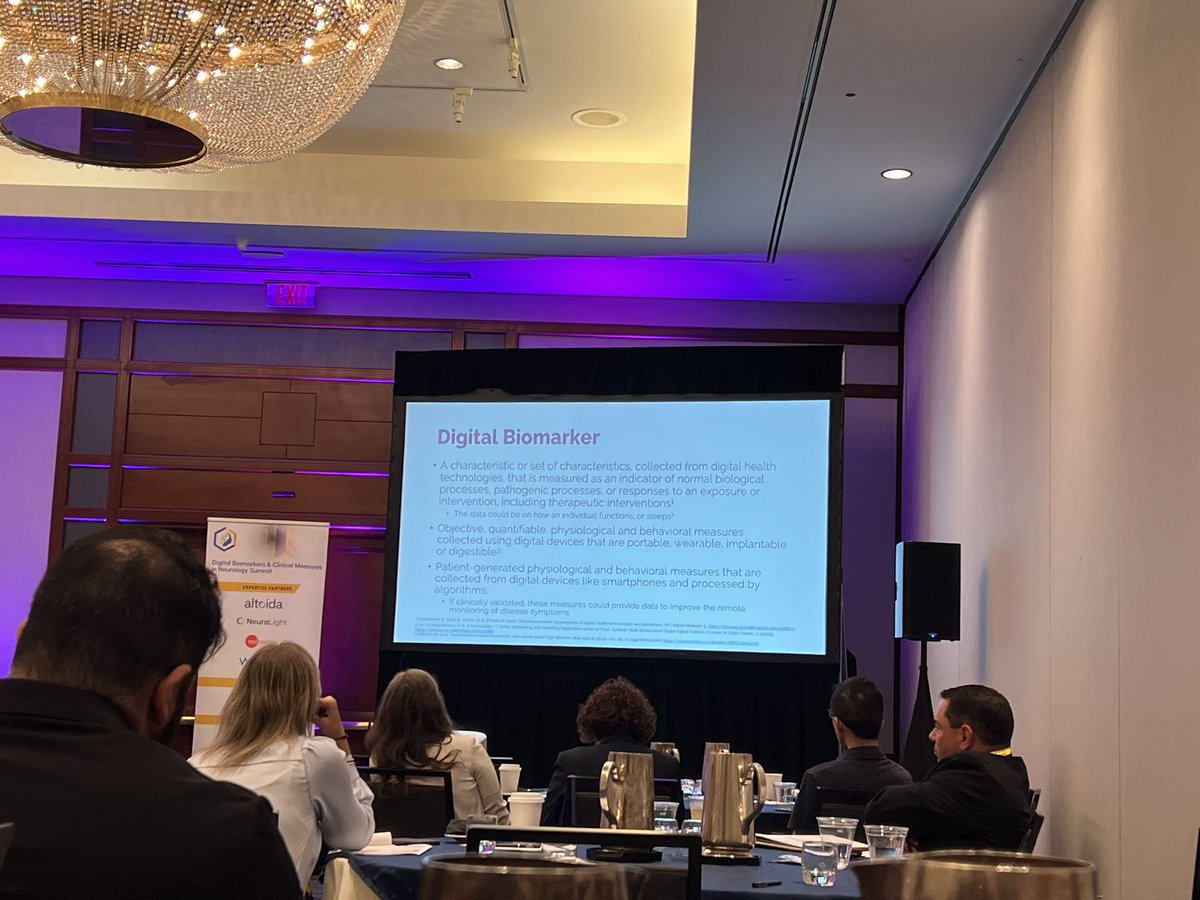Thanks <a href="/HansonWade/">Hanson Wade</a> for the great Digital Biomarkers &amp; Clinical Measures in Neurology summit in Boston this week! #alzheimersdisease #digitalbiomarkers #clinicaltrials 🧠