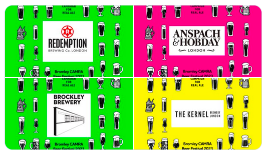We're showing off our best beers at the <a href="/CAMRAbromley/">Bromley CAMRA</a> beer festival 27th-29th July. 
Get your tickets early to avoid disappointment! : tckty.camra.org.uk/e/107/bromley-…  <a href="/AnspachHobday/">Anspach & Hobday Brewery</a> <a href="/RedemptionBrew/">Redemption Brewing Co.</a>
 <a href="/kernelbrewery/">Kernel Brewery</a>