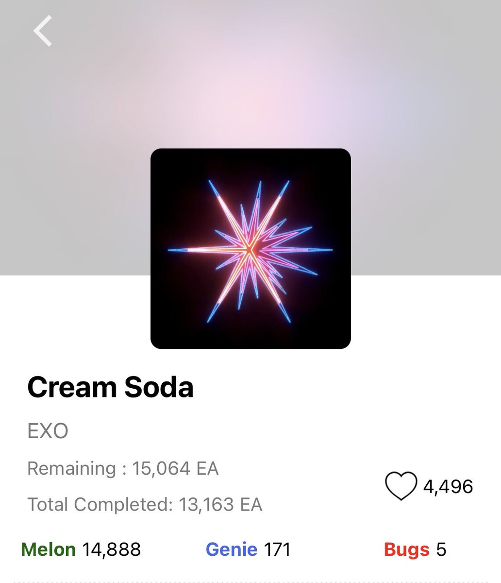 ‼️SPONSOR GENIE AND BUGS STREAMS‼️

Working on our digitals is super important for music shows! Continue to gather votes on duckad and sponsor the song on all platforms! 

#EXO #EXO_CreamSoda