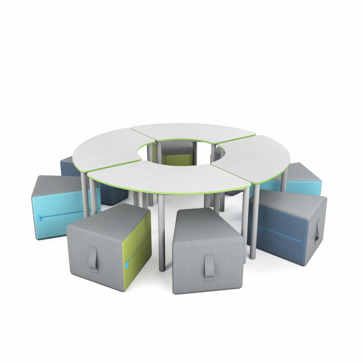 The SEEDPOD™ Collection is ideal for Collaborative Learning. Made up of 4 quarters, it's intuitively flexible for agile learning spaces.
#NorvaNivel #GiveThemSpace #AgileSeating #AgileClassroom