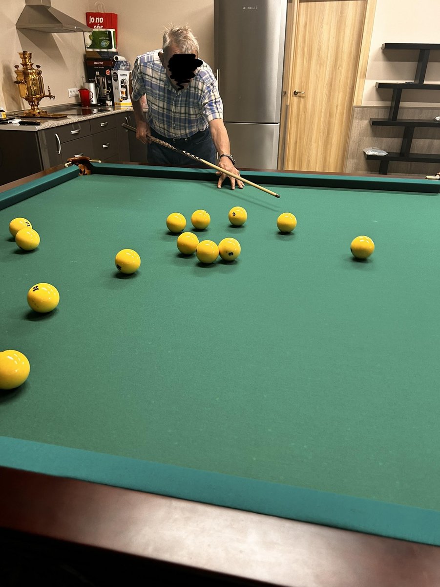 georgebnov's tweet photo. 3 days ago, my grandfather and I played Billiard.

Every time he missed a pocket by a bit,

I would say:

“Ou close”

But he would say:

“Not good enough"

And would start naming what he could have done better.

He beat me

But, I realized to win you need to learn to accept. https://t.co/eK7fpRqIlF