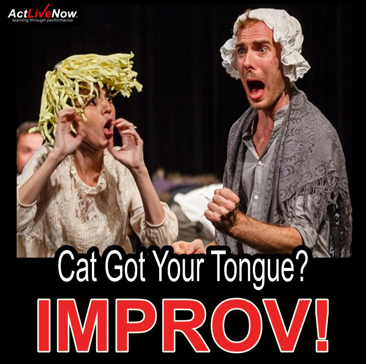 DON'T MISS! Register Today!
Get Your Improv On! 6 Week Improv Workshop + Live Performance
Starts Tuesday July 18th - Aug 26th This is an all-levels class, for beginner to advanced improvisers. Register at ActLiveNow.com
conta.cc/3pPxmYq