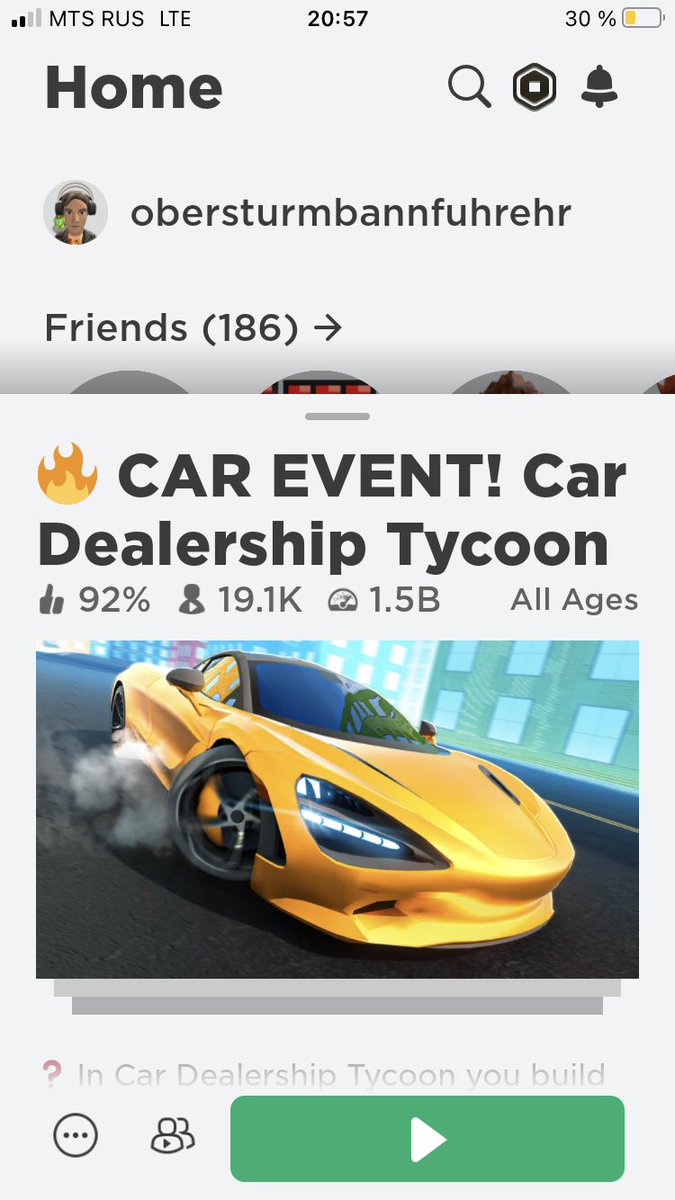 SKremenev's tweet photo. @Foxzie_RBLX Car Dealerships Tycoon 1,5B Visits 🥳🥳🥳🥳🥳🥳 https://t.co/hlisSY8es7