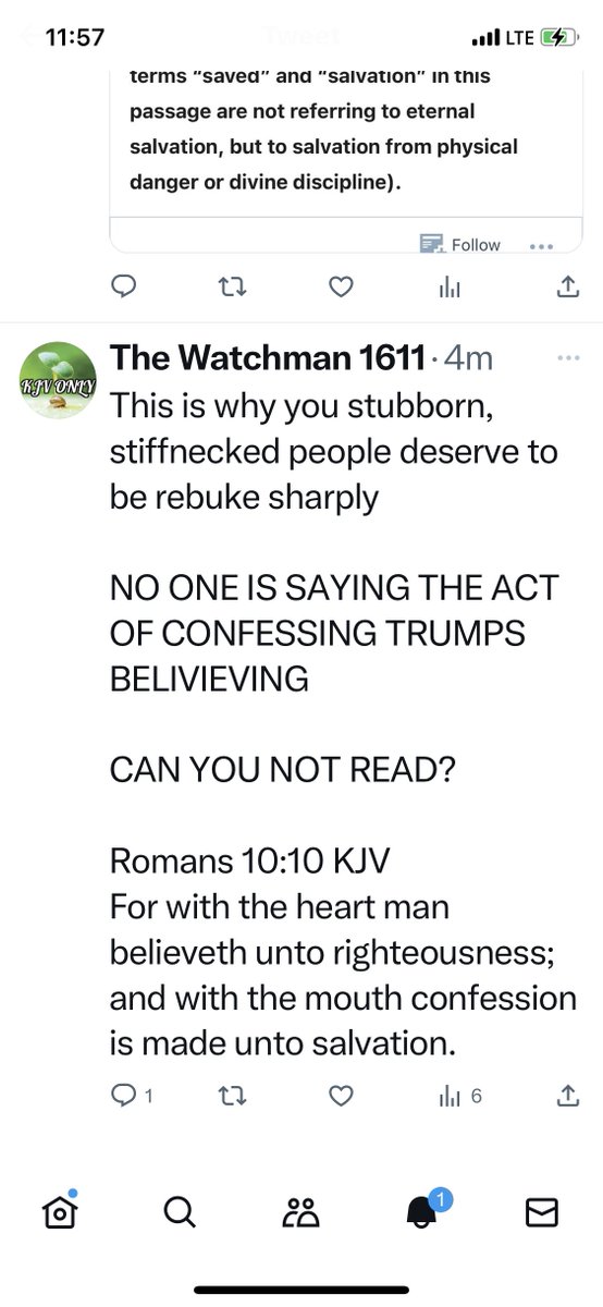 TrustJesusAlone's tweet photo. #ContextIsCritical
The Watchman prefers to remain #SpirituallyBlind and #BiblicallyIgnorant
puffed up with religious pride regarding the context of the verse plucked out of its place to use as a pretext to pervert the gospel of Christ⚠️
🚫call
🚫prayer
🚫asking https://t.co/hyjj52Z6Xd