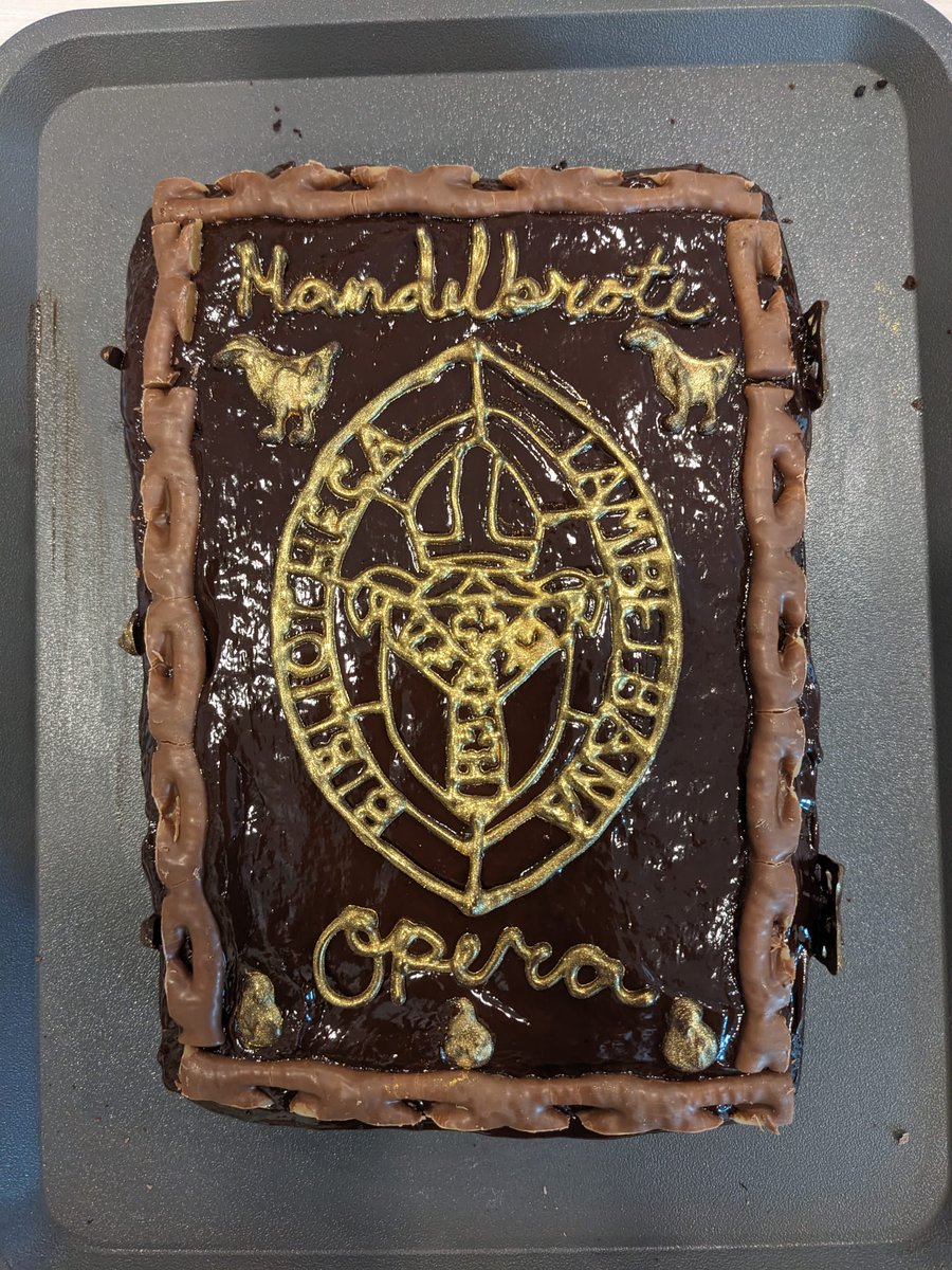 Today we said goodbye to our Archivist and Librarian, Giles Mandelbrote. He is off to <a href="/Warburg_News/">The Warburg Institute</a>. We will miss him but to send him off in style one of the staff made a wonderful and very appropriate cake. Goodbye and good luck Giles!