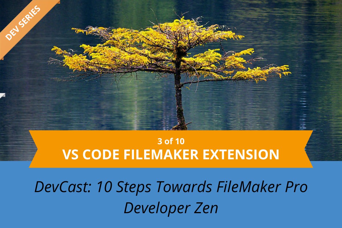 PortageBay's tweet photo. 💡 FileMaker Pro Dev Zen - Tip #3 💡

VS Code FileMaker extension for advanced calcs 🖥️

Haiku👇
Open VS Code
It does your work, peace follows

🔗 Blog &amp; podcast: https://t.co/QL6jF0RUuW

Stay tuned! #FileMakerPro #FMDevCast #DeveloperZen https://t.co/wq9tryVTIu