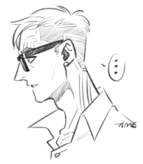 Just like drawing casual profile shots. 🥐 #VALORANT #Chamber