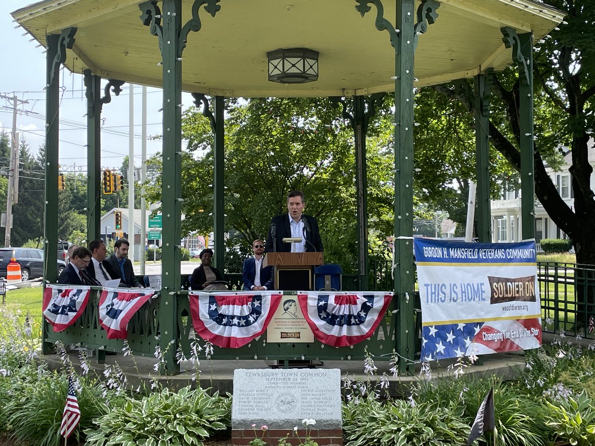 WeSoldierOn's tweet photo. Check out some of the images of our speakers from yesterday's groundbreaking event for the Gordon H. Mansfield Veterans Community in Tewksbury, MA. We cannot wait to welcome 21 #life veterans to their new home. #thisishome #community #endinghomelessness https://t.co/QWo2wB1ljO