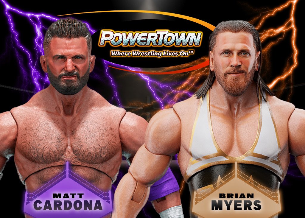 _PowerTown's tweet photo. Pre-Order is LIVE PAALLLLL!

The PowerTown x @MajorWFPod @TheMattCardona &amp; @Myers_Wrestling Ultras Two-Pack Pre-Order is now live on https://t.co/7t2P8lAPGc !

$100 USD

#powertownwrestling 
#wrestlingfigures  
#scratchthatfigureitch #Icollectpowertown https://t.co/pczC0plMgr