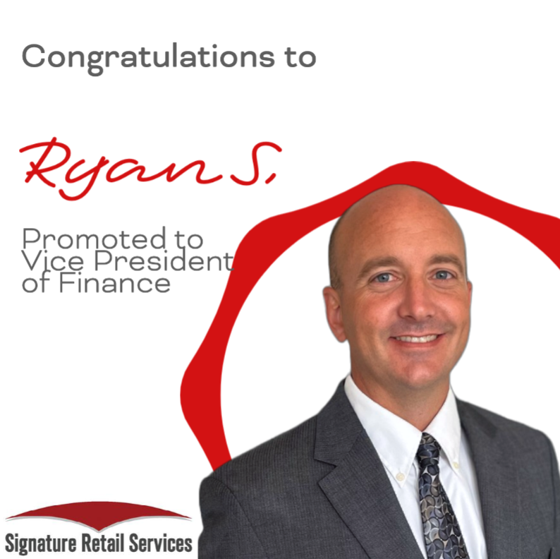 SigRetail's tweet photo. Signature Retail Services congratulates Ryan Schwarz on his promotion to the Vice President of Finance. So very well deserved! #finance #retail https://t.co/dN1oEx9yEP