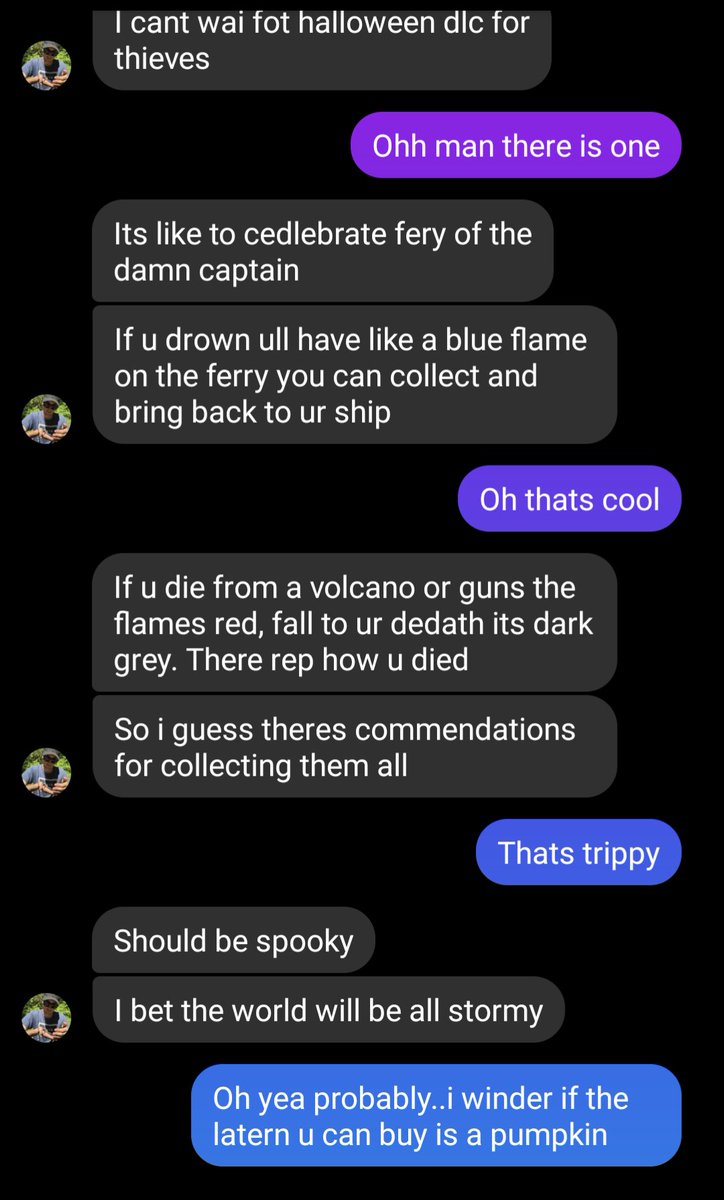 DiabloOb's tweet photo. Found this conversation with my brother from early/mid 2018 @SeaOfThieves #FestivalOfTheDamned #Year1 https://t.co/DPiVh1lt4r
