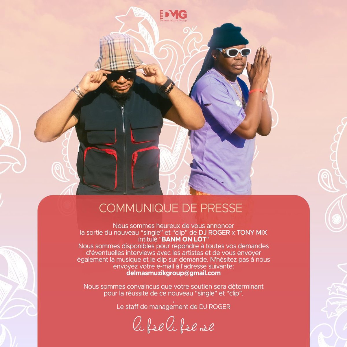 louvenolouis_'s tweet image. 8h pm “Banm On Lōt” #againandagain #theproducer @DJROGERHaiti x @Tonymixhaiti