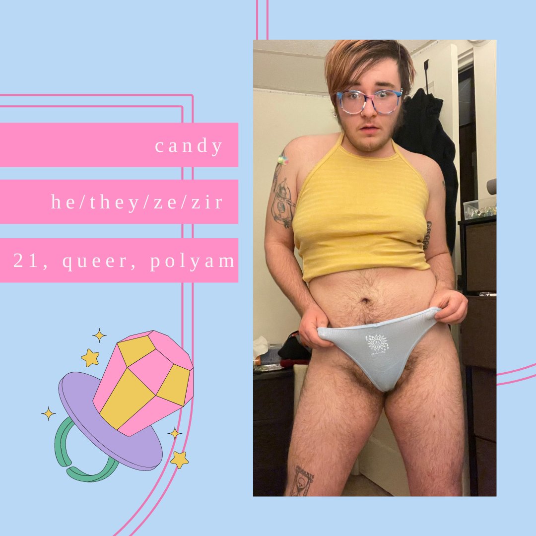 ccandycinnamon's tweet photo. !new pinned post!
candy, (he/they/ze/zir), 21
queer, trans masc
1.5 years on T

info: i make mostly solo queer kink content, but i'm hoping to do more collab work in the future. i'm a college drop out author and all the money i make from porn goes to loan payments + food <3 https://t.co/eaNNeFMYBX