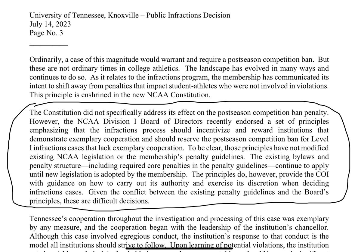 AndyStaples's tweet photo. If you’re going to subtweet about that time you screwed Missouri for cooperating fully in your report about Tennessee, maybe just apologize to Missouri. https://t.co/amiL7zVXXZ