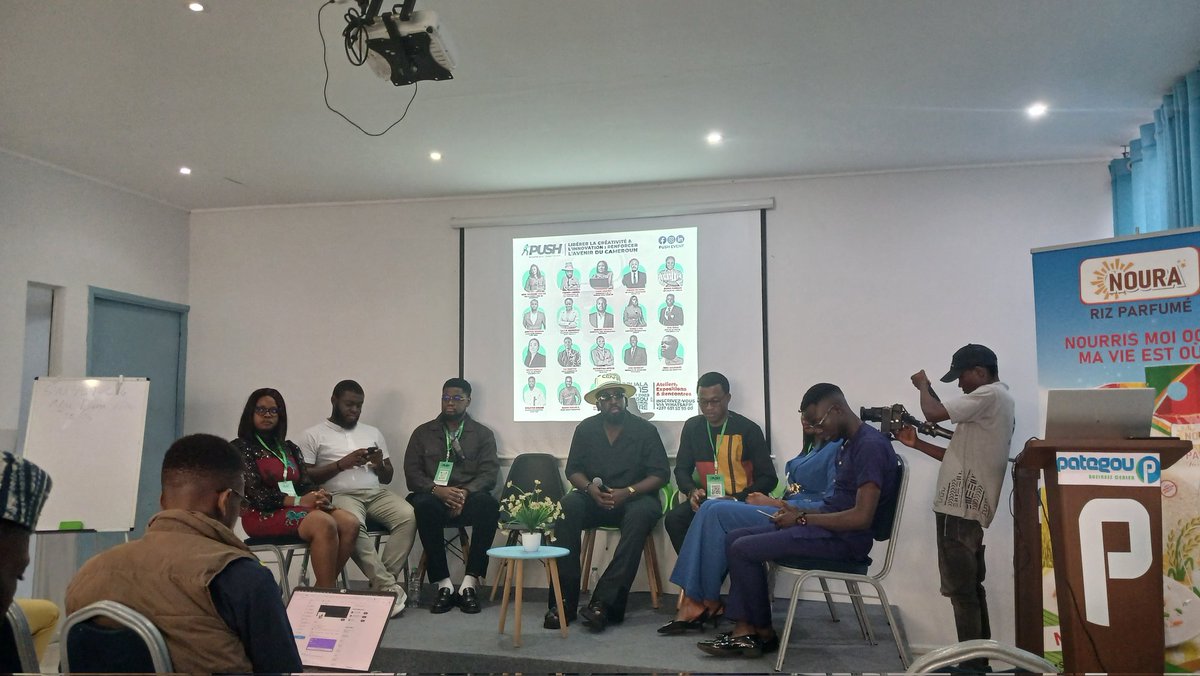 MinetteLontsie's tweet photo. En ce comment au Pategou Business Center pour le #PushEvent, un panel 5 รฉtoiles avec la crรจme de l'industrie de la crรฉativitรฉ et de l'innovation camerounaise avec entre autres @BineMoukouri , @Lily_Asongfac Freddy Lindou de @lestontons_afro et @kreativekwame entre autres. #Push https://t.co/wEZr5VqG9w